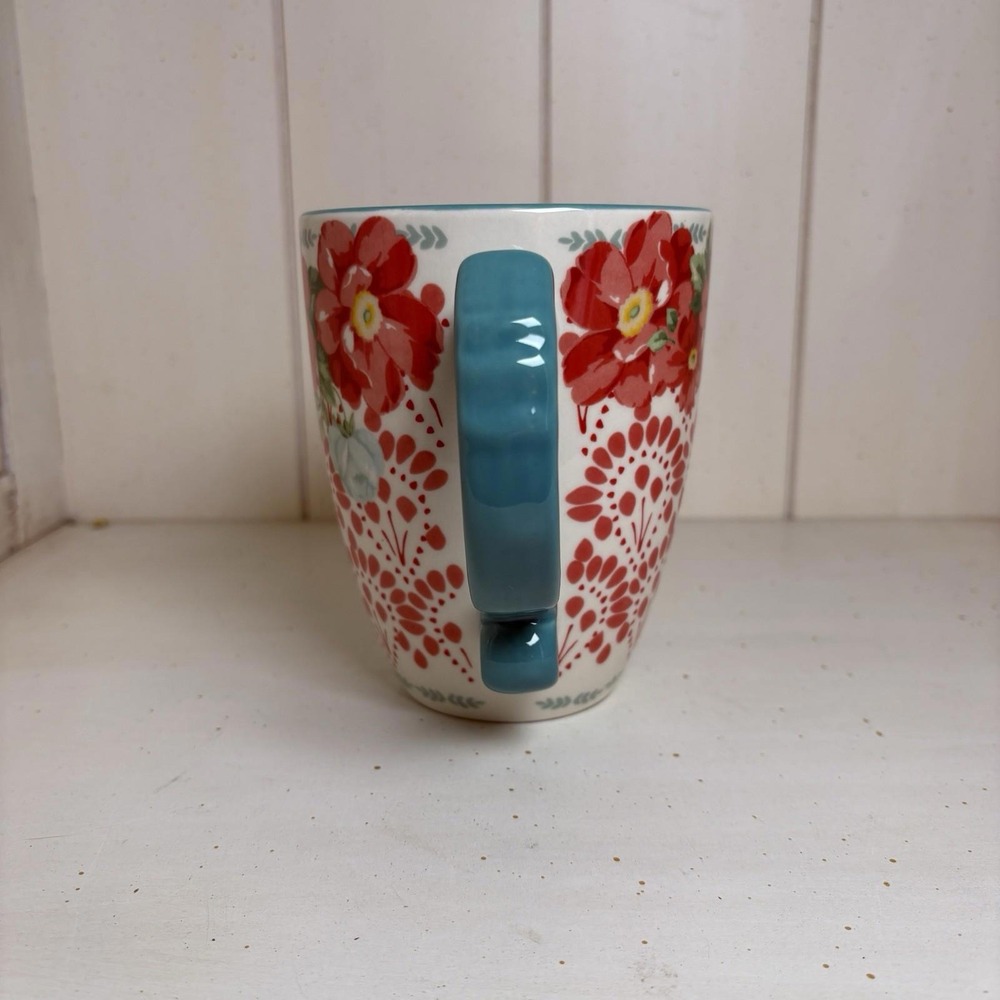 The Pioneer Women Vintage Floral 26 Oz Mug Stoneware Latte Cup‎ - Picture 2 of 12